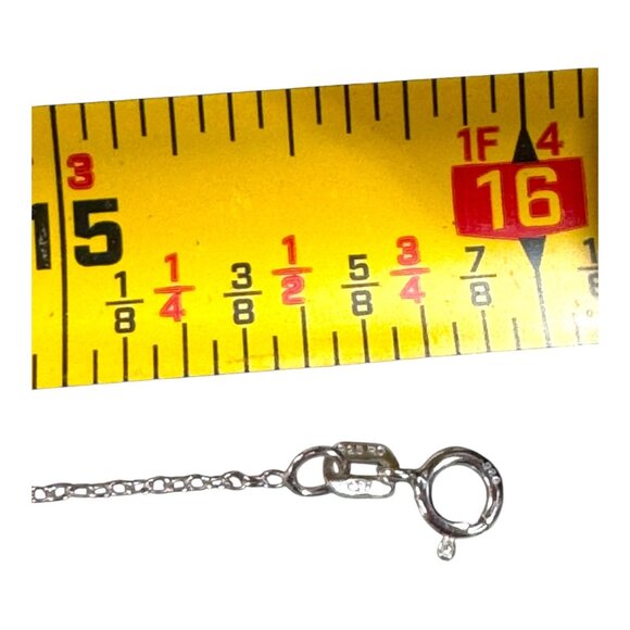 Sterling Silver Butterfly Pendant Necklace Marcasite SU Italy Chain Marked 925 - Picture 6 of 12